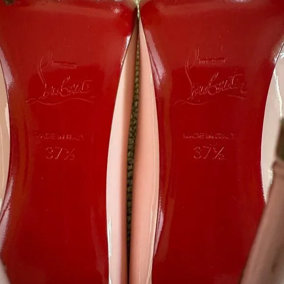 Christian Louboutin Patent Pink Stiletto Pumps - Picture 10 of 11